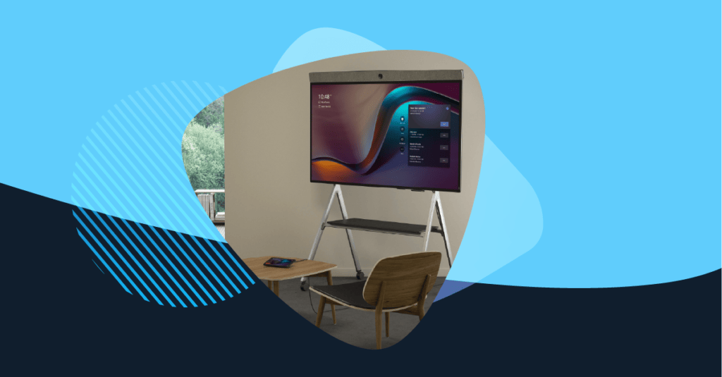 Hybrid Work image with a Neat Board in frame.