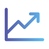 chart up arrow icon